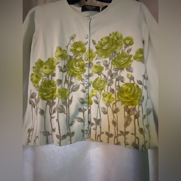 Vintage Parisian Signature Cardigan- Size M (Petite) - Picture 2 of 6